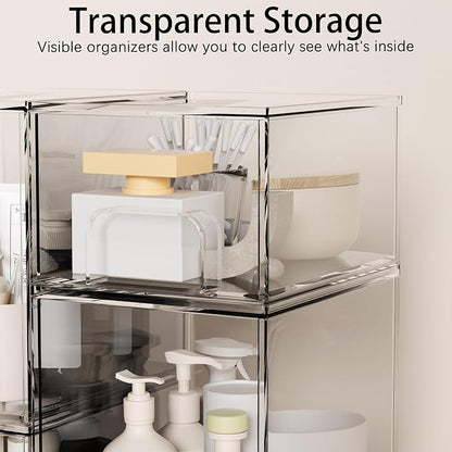 5 Pack Stackable Storage Drawers, Pantry Organization - Image 7