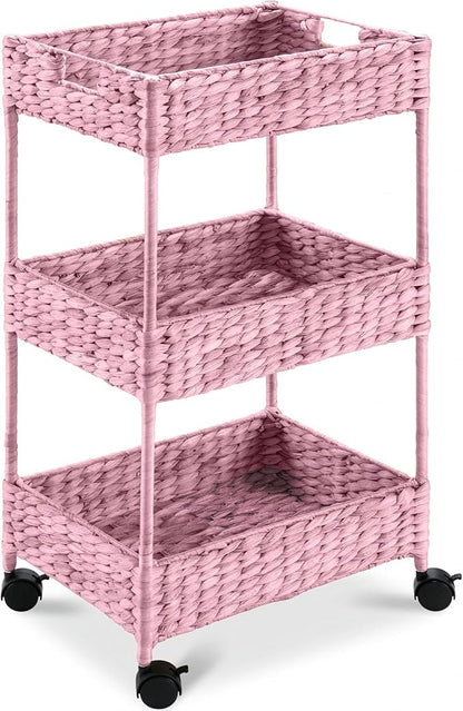 Best Choice Products 3-Tier Water Hyacinth Rolling Nursery Caddy w/Wheels by BestChoiceProducts