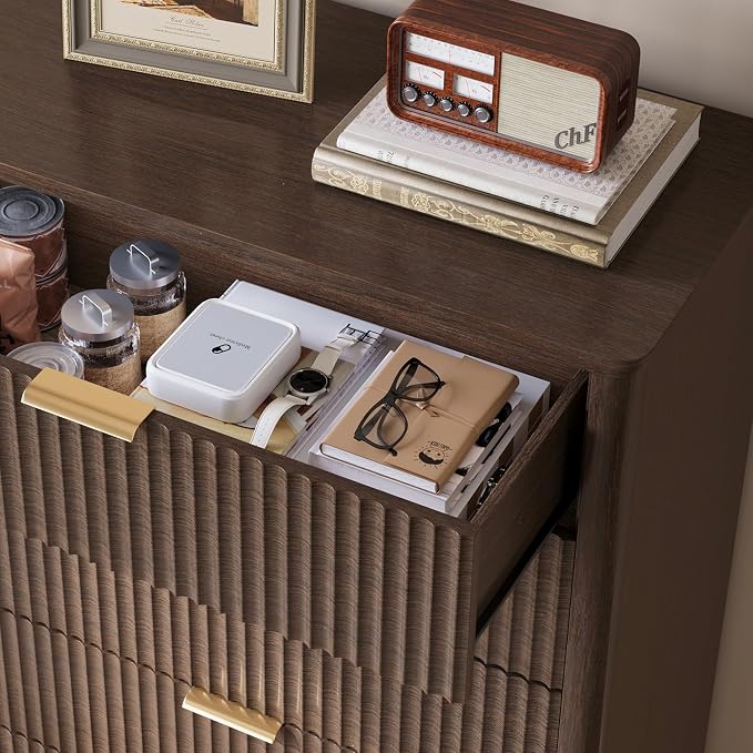 LINSY Fluted Dresser for Bedroom - Image 6