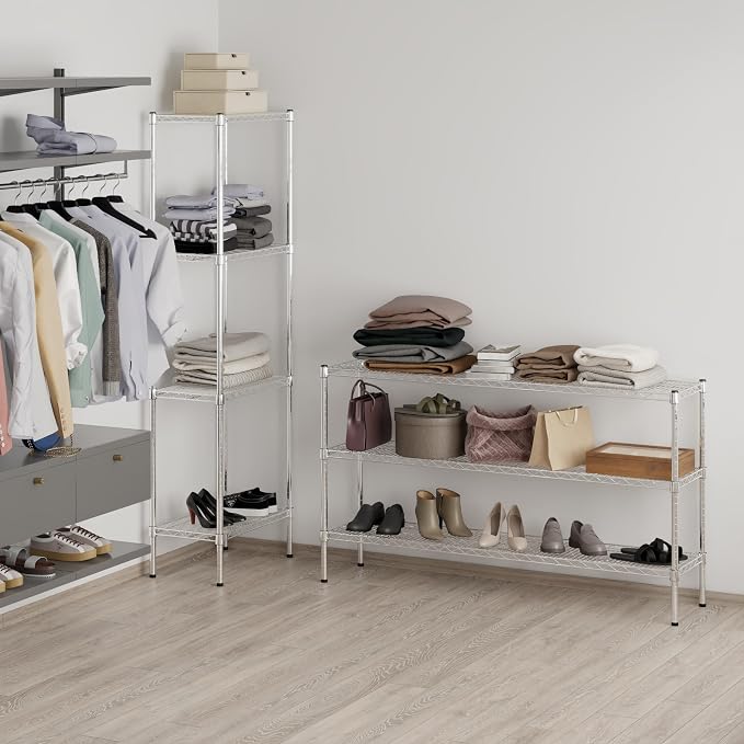 14" Deep x 60" Wide x 34" Height Wire Shelving Kit | 3-Tier | NSF Commercial - Image 7