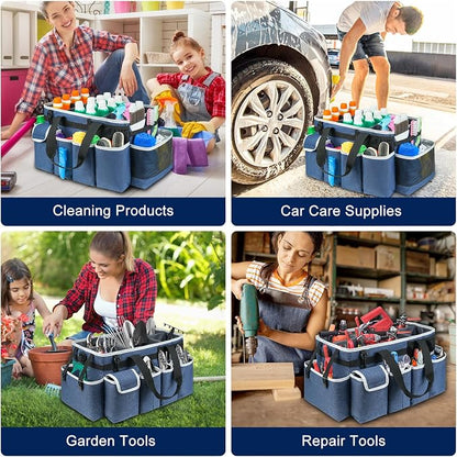 Cleaning Caddy Bag, Extra Large Cleaning Supplies Organizer - Image 6