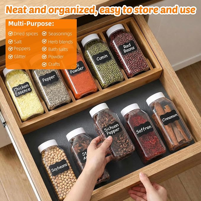 Mifoci 28 Pack 16 oz Plastic Spice Jars - Image 6