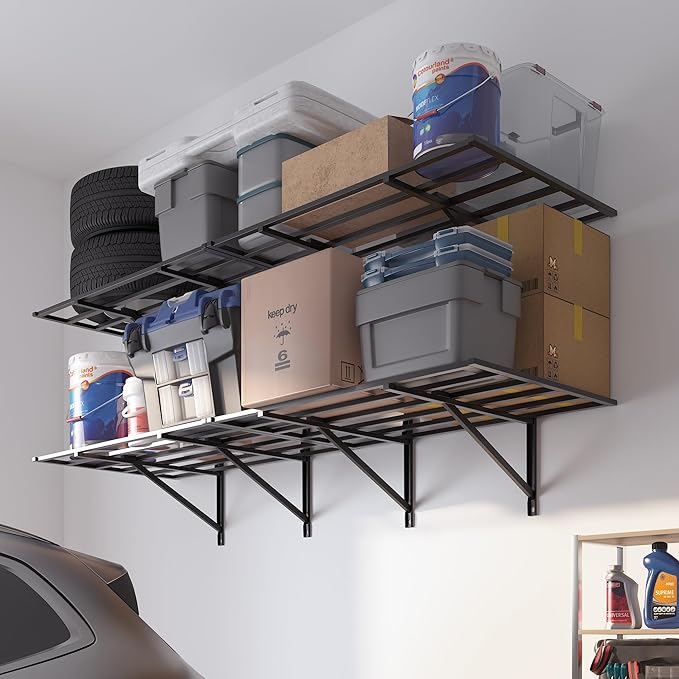 FLEXIMOUNTS 2x6ft Heavy Duty Garage Storage Shelving, 1600lbs Total Weight by FLEXIMOUNTS