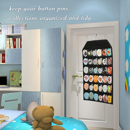 PACMAXI Wall Hanging Badge Button Pins Organizer Display Storage Stand - Image 7