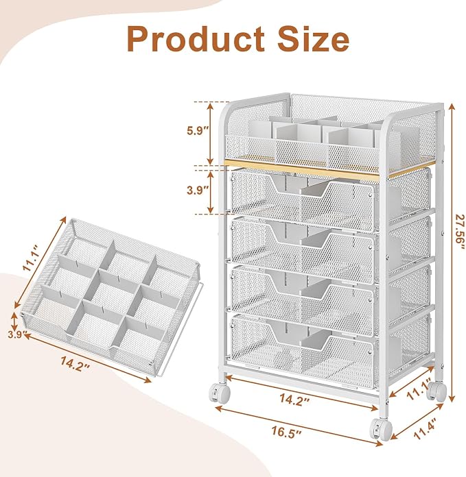 5-Tier Craft Organizer Cart - Image 4