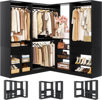 Unikito 86" Corner Closet System, Modular Closets Organizer by Unikito