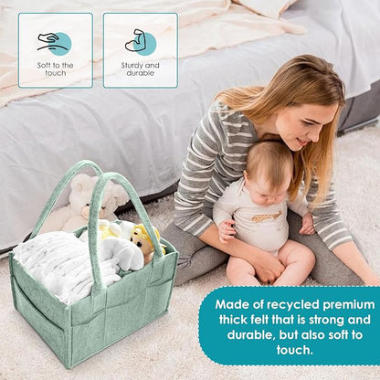 Cute Castle 2 Pack Diaper Caddy Organizer - Image 4