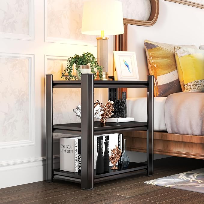32'' Storage Shelves, 3Tier Garage Metal Shelving Unit, Adjustable, - Image 3
