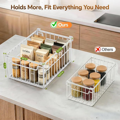 Freezer Organizer Bins, Enlarged Stackable Deep Chest Freezer Organizer Bins - Image 2