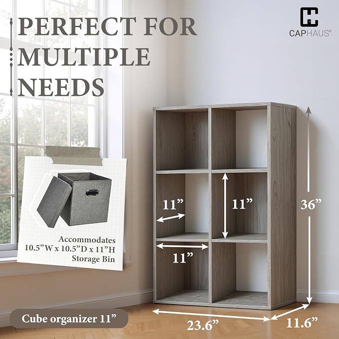 CAPHAUS Sturdy Room 11-Inch Cube Storage Organizer Shelf, - Image 3