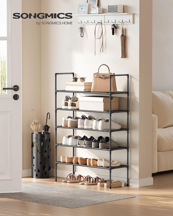 SONGMICS 5-Tier Shoe Rack, Shoe Storage - Image 2