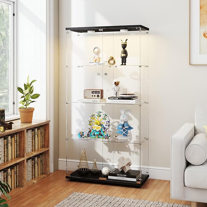 Tempered Glass Display Cabinet by Zevemomo