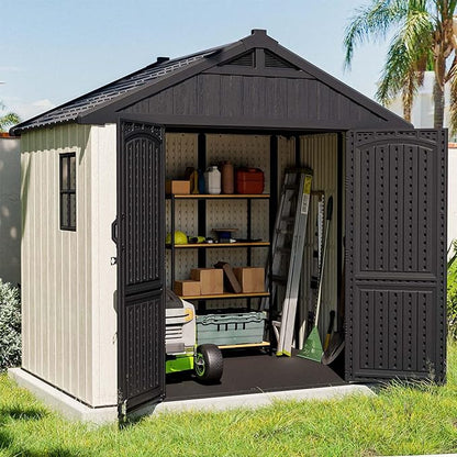 Patiowell 8 x 6 FT Plastic Outdoor Storage Shed by Patiowell