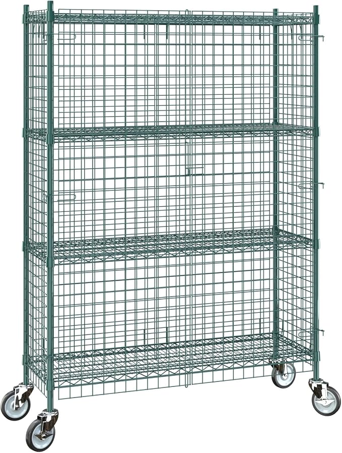18"x48"x70" Metal Wire Green Security Heavy Duty Commercial NSF Certified - Image 3