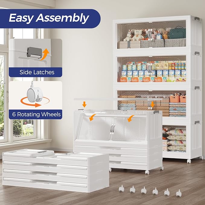 1280QT Extra Large Stackable Storage Bins - Image 5