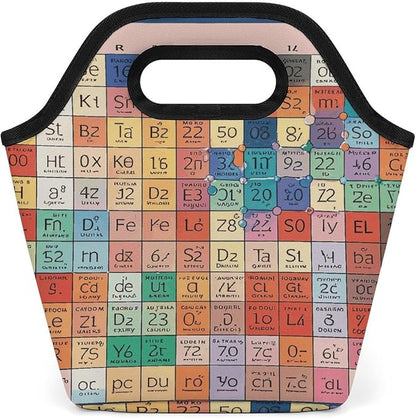 Periodic Table of Elements Lunch Bag Cooler Bag Tote Bags | Reusable Portable by Unknown