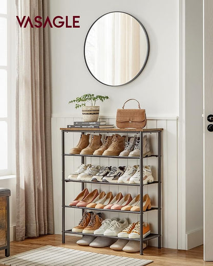VASAGLE Shoe Rack, 5-Tier Shoe Storage Organizer - Image 2