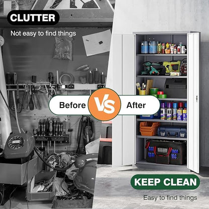 Letaya Metal Garage Storage Cabinets - Image 9