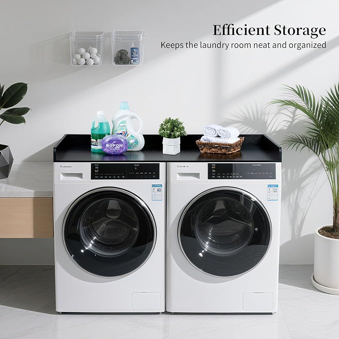 Hanobe Washer Dryer Countertop Topper : Wood Laundry Table Top - Image 2
