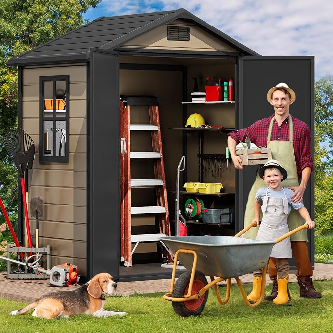 DWVO 6x4 FT Storage Shed Plastic - Image 3