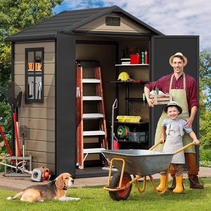 DWVO 6x4 FT Storage Shed Plastic - Image 3