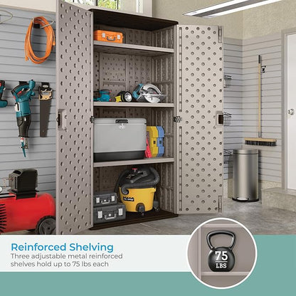 Suncast Mega Tall Storage Cabinet - Image 4