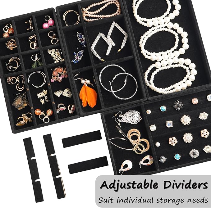 Jewelry Organizer Tray Set Of 8 Jewelry Trays - Image 5