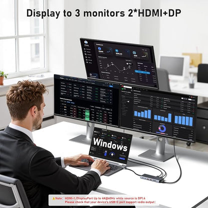 USB C Laptop Docking Station Dual Monitor HDMI - Image 6