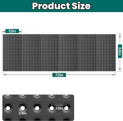 EVERHANGER Metal Pegboard Panels 24" x 12", Heavy Duty Steel Peg Boards - Image 2