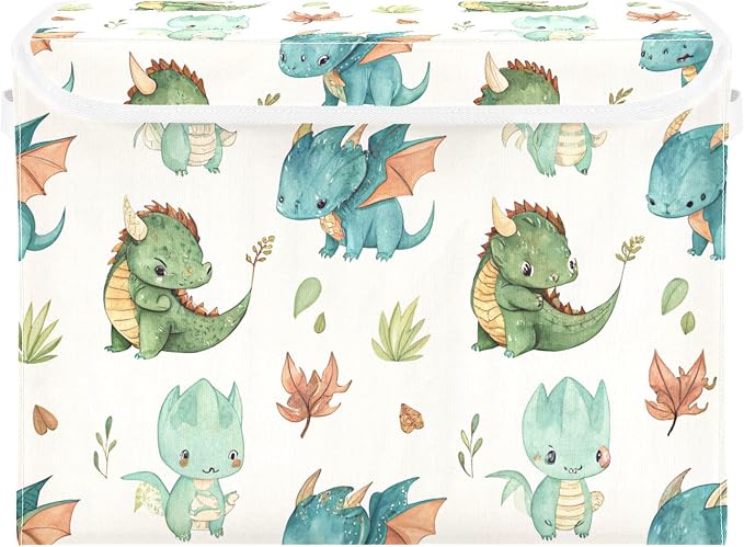 Dragon Watercolor Storage Bins by LLCxigua