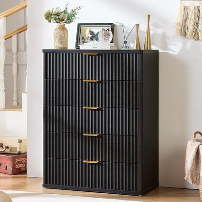 LEYAOYAO Fluted 5 Drawers Dresser - Image 8