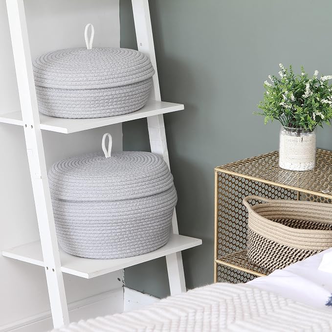 Sea Team Round Cotton Rope Storage Basket - Image 3