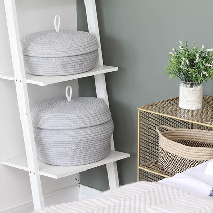 Sea Team Round Cotton Rope Storage Basket - Image 3