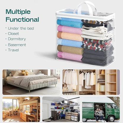 5PACK Clear Zippered Storage Bag - Image 8