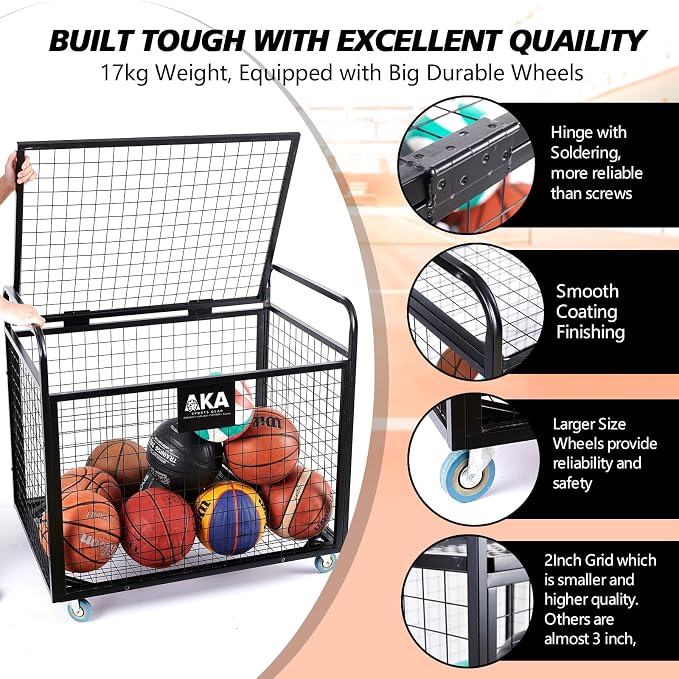 AKA Sports Ball Equpment Cart | Ball Storage - Image 3