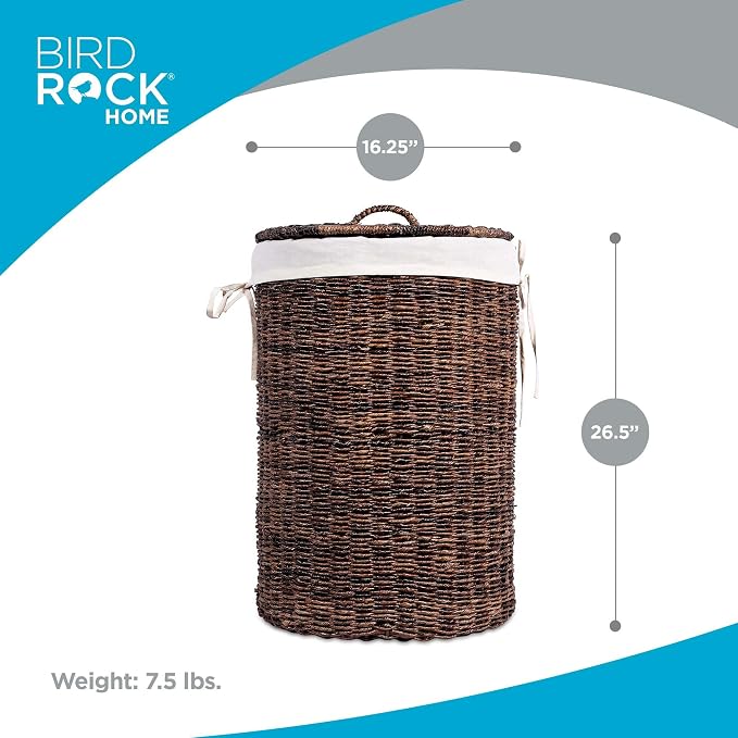 BIRDROCK HOME Seagrass Laundry Hamper - Image 2