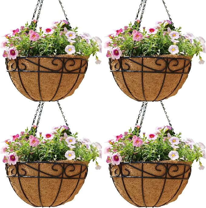 14 Inch Hanging Planters by SMYAXUNW