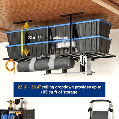 FLEXIMOUNTS 4x8 Overhead Garage Storage Rack - Image 5