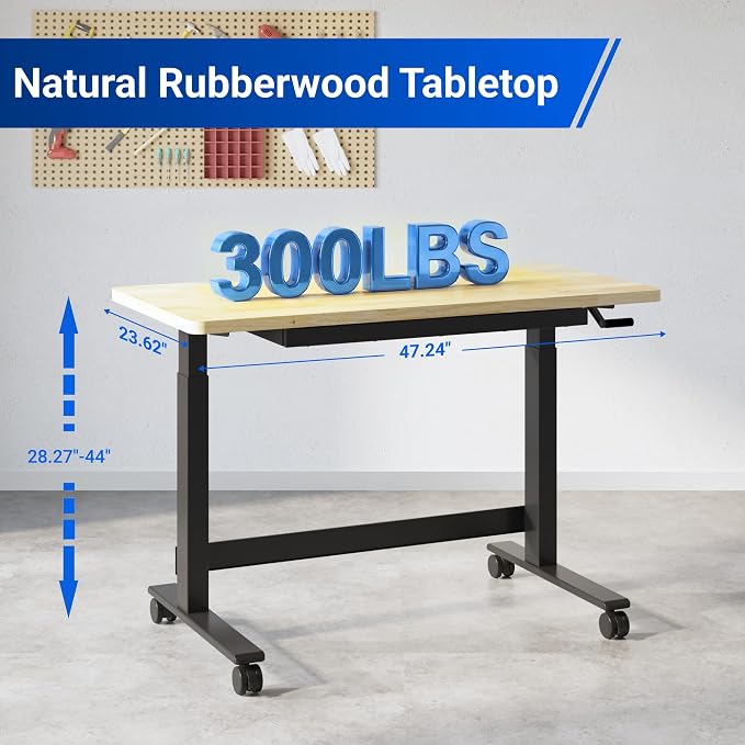 FLEXIMOUNTS 47.2" x 23.6" Adjustable Height Workbench - Image 6