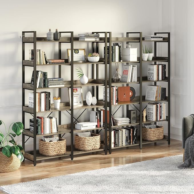 Seventable Bookshelf 6 Tier - Image 2
