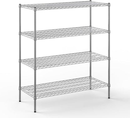 21" Deep x 48" Wide x 54" Height Wire Shelving Kit | 4-Tier | NSF Commercial by Regal+Altair