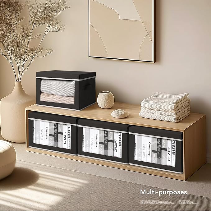 Homsorout Storage Boxes with Lids - Image 3
