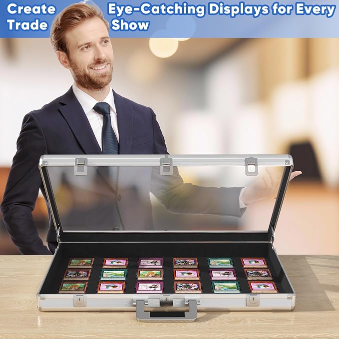 Portable Trade Show Display Case, Large Table Top Sports Card Display Case - Image 6