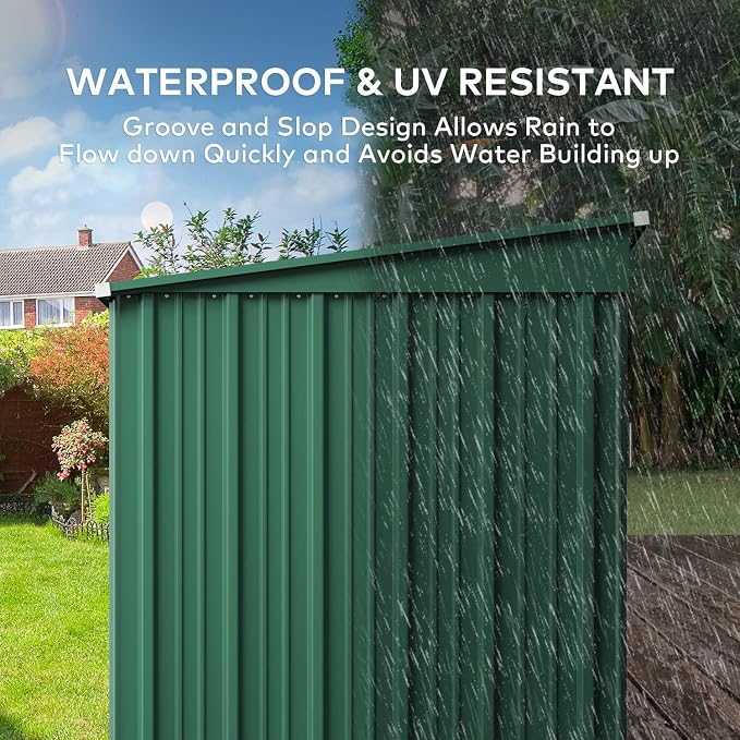 Gizoon 6' x 4' Outdoor Storage Shed - Image 6