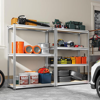 REIBII Storage Shelves Adjustable Metal Shelving 1600LBS Garage Shelves - Image 9