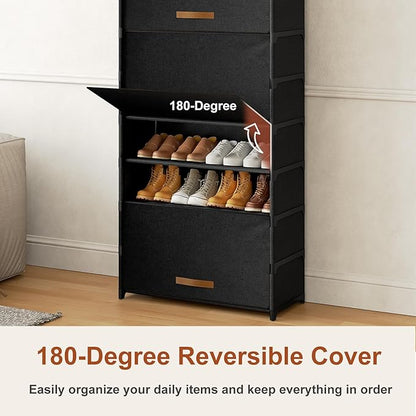 Shoe Rack, 9 Tier Shoe Storage Cabinet - Image 6