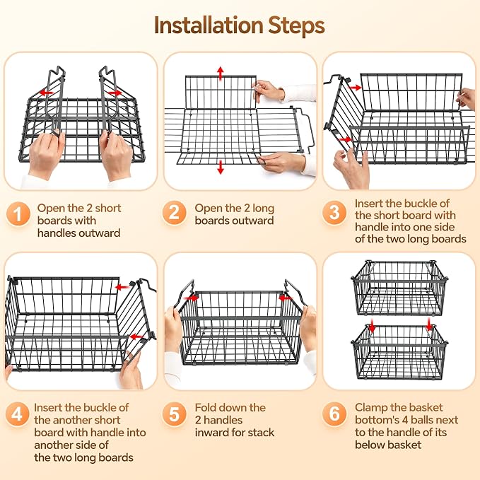 Freezer Organizer Bins, Enlarged Stackable Deep Chest Freezer Organizer Bins - Image 8