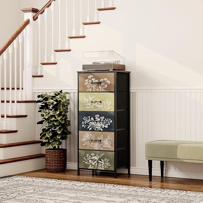Tohomeor Vintage Dresser Vertical Nightstand - Image 7