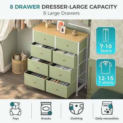 OLIXIS 8 Drawer Storage Dresser - Image 4