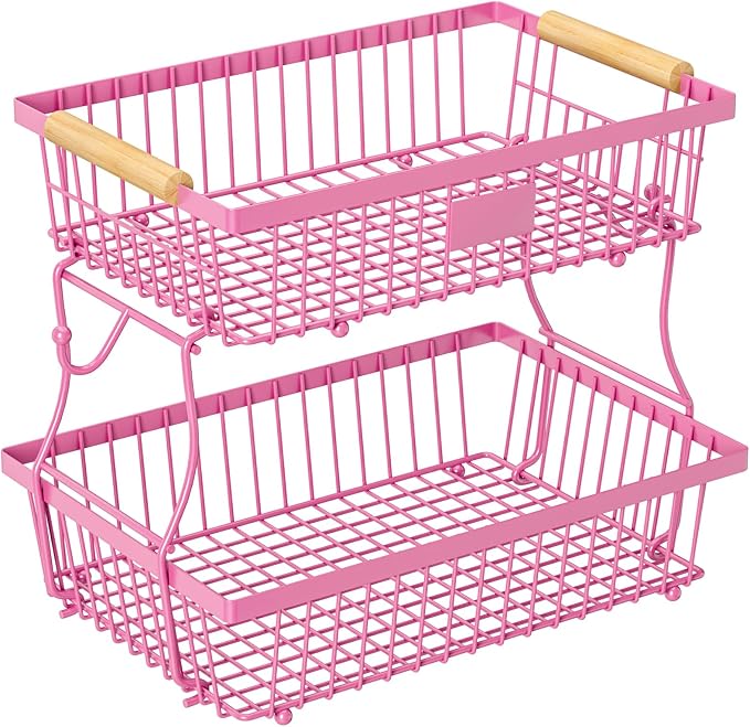 2 Tier Fruit Basket for Kitchen Counter by Unknown